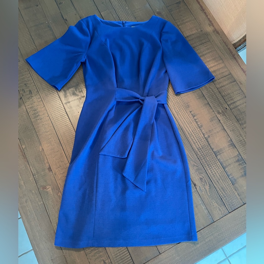 London Times Royal Blue Long Sleeve Dress